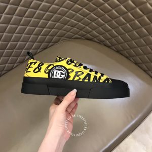 Giày Dolce & Gabbana đen phối hoạ tiết vàng rep 1:1 chính hãng - Ảnh 8
