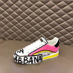 Sneaker Dolce & Gabbana hoạ tiết hồng rep 1:1 chính hãng - Ảnh 5
