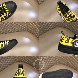 Giày Dolce & Gabbana đen phối hoạ tiết vàng rep 1:1 chính hãng - Ảnh 9