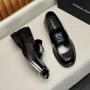Giày lười Dolce & Gabbana nam màu đen bóng rep 1:1 chính hãng - Ảnh 3