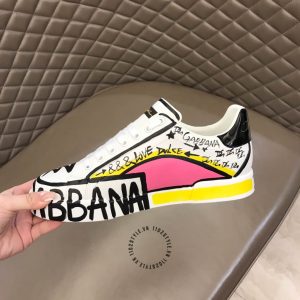 Sneaker Dolce & Gabbana hoạ tiết hồng rep 1:1 chính hãng - Ảnh 6