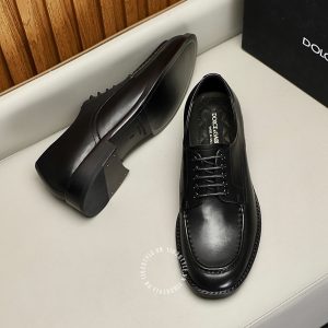 Giày tây Dolce & Gabbana nam màu đen replica 1:1 chính hãng - Ảnh 4