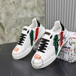 Giày Dolce & Gabbana trắng dây buộc đen cao cấp - Hình ảnh 4