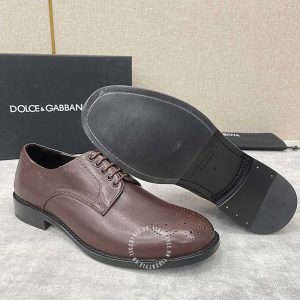 Giày tây Dolce & Gabbana nam màu nâu hàng hiệu cao cấp - Ảnh 8