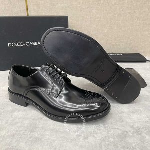 Giày tây Dolce & Gabbana nam màu đen bóng hàng hiệu - Ảnh 8
