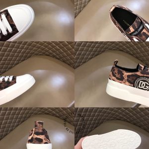 Giày unisex Dolce & Gabbana màu trắng hoạ tiết da báo hàng hiệu - Ảnh 9