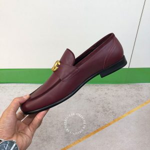 Giày Dolce & Gabbana nam loafer màu đỏ đô hàng hiệu cao cấp - Ảnh 7