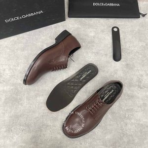 Giày tây Dolce & Gabbana nam màu nâu hàng hiệu cao cấp - Ảnh 4