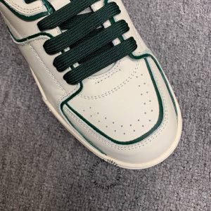 Giày sneaker Dolce & Gabbana màu be viền xanh lá hàng hiệu - Ảnh 8