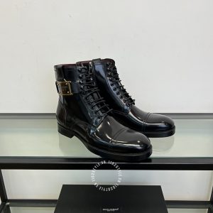 Giày Dolce & Gabbana nam boot da bóng màu đen cao cấp - Ảnh 2