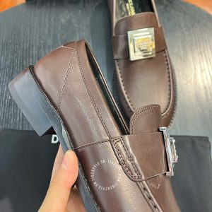 Giày loafer Dolce & Gabbana nam da xịn màu nâu replica 1:1 - Ảnh 6