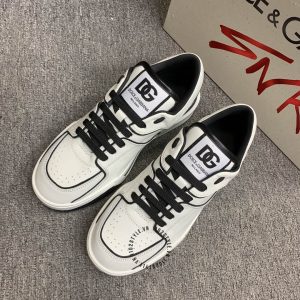 Giày nam sneaker Dolce & Gabbana màu be viền đen cao cấp - Ảnh 3