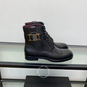 Giày Dolce & Gabbana nam boot màu đen phiên bản dây buộc - Ảnh 7