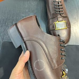 Giày tây Dolce & Gabbana nam màu nâu logo cao cấp - Ảnh 7