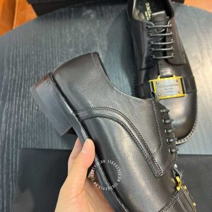 Giày tây Dolce & Gabbana nam da trơn màu đen lót dập nổi - Ảnh 8