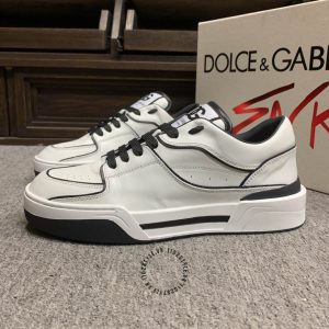 Giày nam sneaker Dolce & Gabbana màu be viền đen cao cấp - Ảnh 6