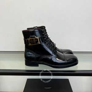 Giày Dolce & Gabbana nam boot da bóng màu đen cao cấp - Ảnh 6
