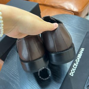 Giày tây Dolce & Gabbana nam màu nâu logo cao cấp - Ảnh 8