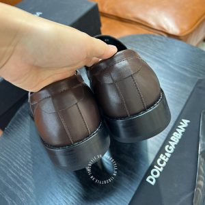Giày loafer Dolce & Gabbana nam da xịn màu nâu replica 1:1 - Ảnh 9