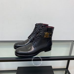 Giày Dolce & Gabbana nam boot màu đen phiên bản dây buộc - Ảnh 3