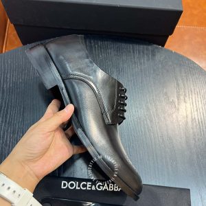 Giày Dolce & Gabbana nam da trơn màu đen dây buộc rep 1:1 - Ảnh 6