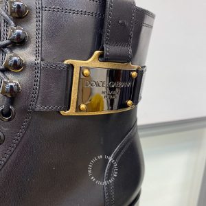Giày Dolce & Gabbana nam boot màu đen phiên bản dây buộc - Ảnh 8