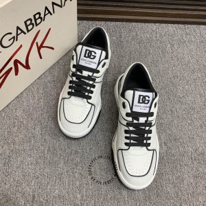 Giày nam sneaker Dolce & Gabbana màu be viền đen cao cấp - Ảnh 2