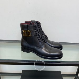 Giày Dolce & Gabbana nam boot màu đen phiên bản dây buộc - Ảnh 2