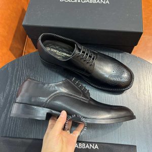 Giày Dolce & Gabbana nam da trơn màu đen dây buộc rep 1:1 - Ảnh 3