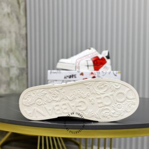 Sneaker Dolce & Gabbana trắng phối hoạ tiết nhiều màu da xịn - Ảnh 9