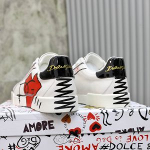 Sneaker Dolce & Gabbana trắng phối hoạ tiết nhiều màu da xịn - Ảnh 6