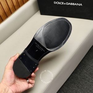 Giày tây Dolce & Gabbana nam da xịn màu đen dây buộc cao cấp - Ảnh 9