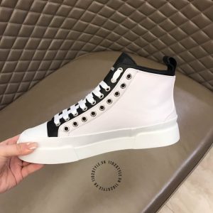 Giày Dolce & Gabbana unisex màu trắng phối màu đen da xịn - Ảnh 4