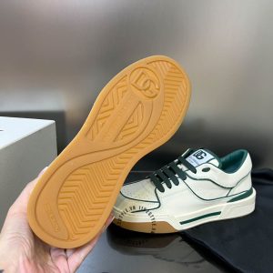 Giày sneaker Dolce & Gabbana unisex màu trắng viền xanh lá - Hình ảnh 9
