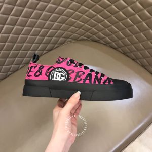 Giày sneaker Dolce & Gabbana màu đen phối hoạ tiết hồng nổi bật - Ảnh 5