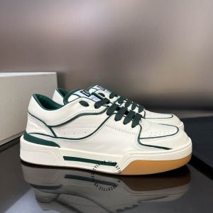 Giày sneaker Dolce & Gabbana unisex màu trắng viền xanh lá - Hình ảnh 2
