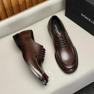 Giày tây Dolce & Gabbana nam màu nâu phiên bản dây buộc - Ảnh 3