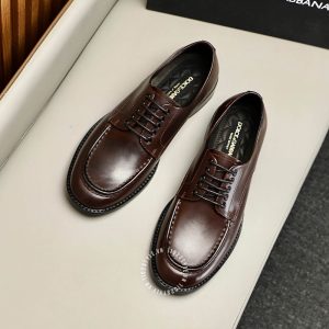 Giày tây Dolce & Gabbana nam màu nâu phiên bản dây buộc - Ảnh 2