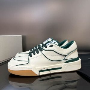 Giày sneaker Dolce & Gabbana unisex màu trắng viền xanh lá - Hình ảnh 3