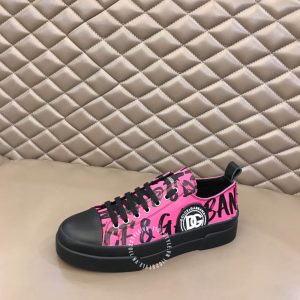 Giày sneaker Dolce & Gabbana màu đen phối hoạ tiết hồng nổi bật - Ảnh 3