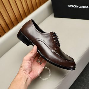 Giày tây Dolce & Gabbana nam màu nâu phiên bản dây buộc - Ảnh 7