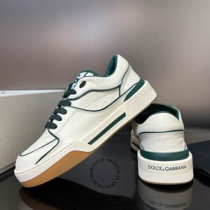 Giày sneaker Dolce & Gabbana unisex màu trắng viền xanh lá - Hình ảnh 8