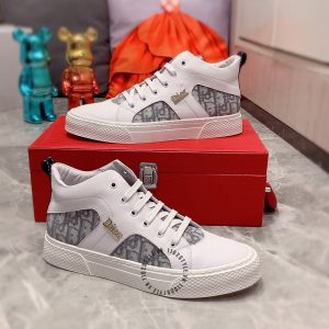 Giày Sneaker boot Dior nam họa tiết Monogram f1 xách tay - Ảnh 4