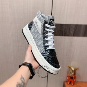 Giày Sneaker boot Dior nam họa tiết da rắn f1 giá ưu đãi - Ảnh 6