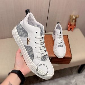 Giày Sneaker boot Dior nam họa tiết Monogram f1 xách tay - Ảnh 3