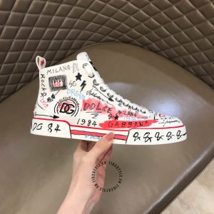 Giày D&G cổ cao hoạ tiết nhiều màu nổi bật fake loại 1 - Ảnh 5