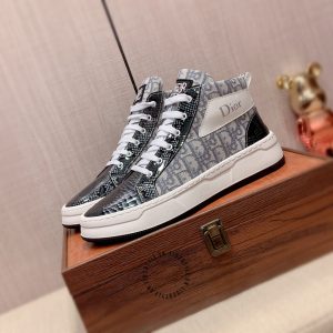 Giày Sneaker boot Dior nam họa tiết da rắn f1 giá ưu đãi - Ảnh 5