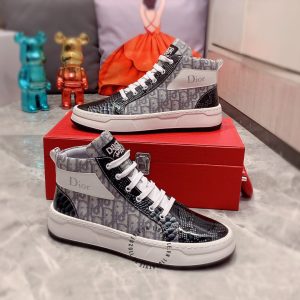 Giày Sneaker boot Dior nam họa tiết da rắn f1 giá ưu đãi - Ảnh 3