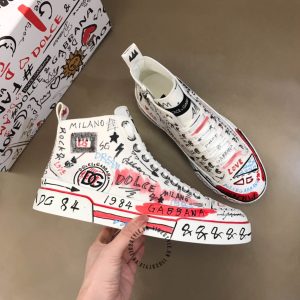 Giày D&G cổ cao hoạ tiết nhiều màu nổi bật fake loại 1 - Ảnh 3