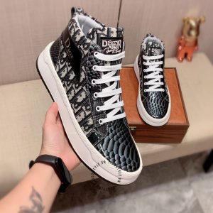 Giày Sneaker Dior nam họa tiết da rắn f1 xách tay - Ảnh 3